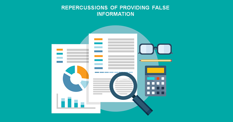 Repercussions of providing false information